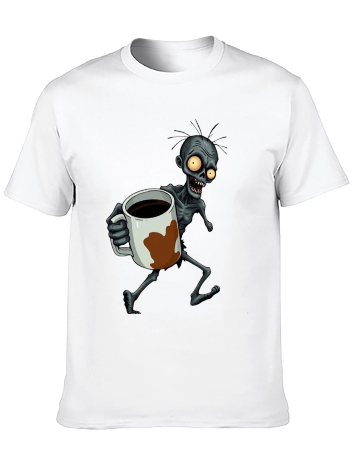 Zombie Coffee Lover Graphic T-Shirt