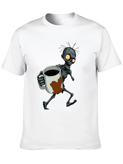 Zombie Coffee Lover Graphic T-Shirt