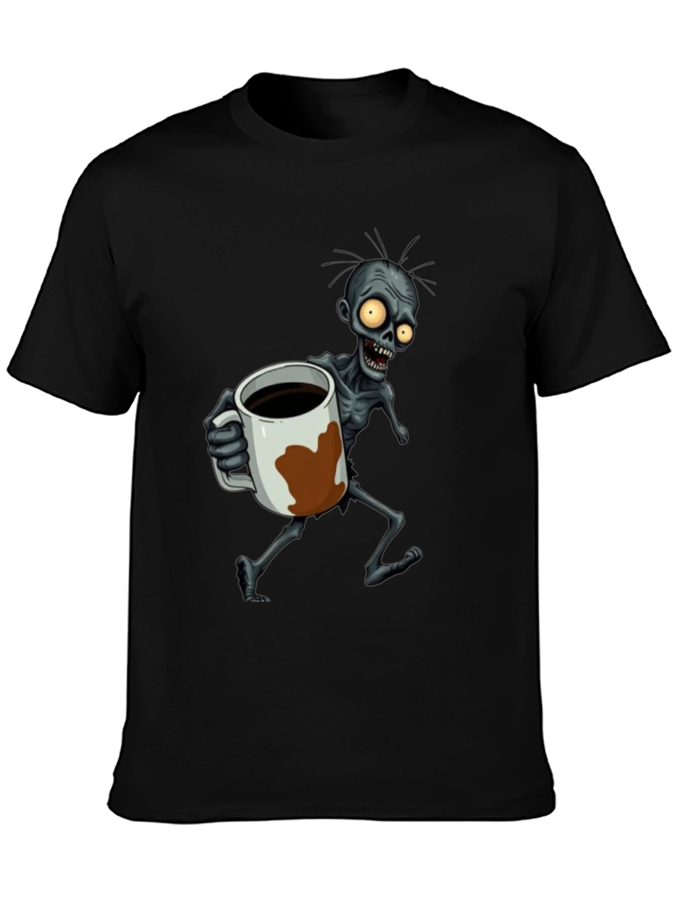 Zombie Coffee Lover Graphic T-Shirt