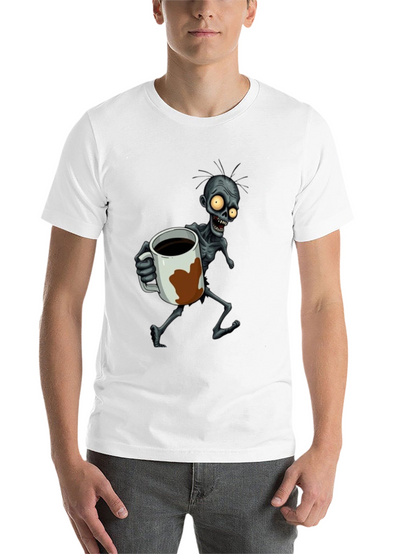 Zombie Coffee Lover Graphic T-Shirt