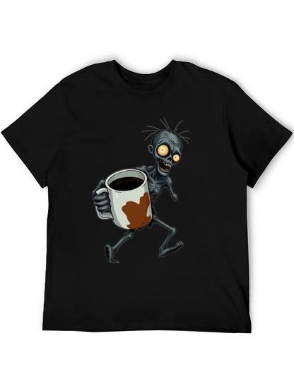 Zombie Coffee Lover Graphic T-Shirt