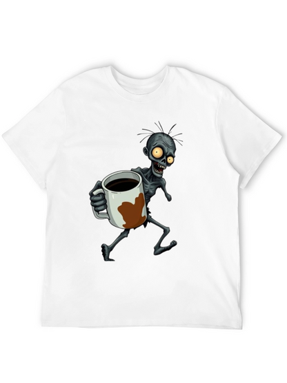 Zombie Coffee Lover Graphic T-Shirt
