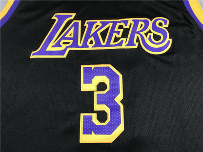 Men's Los Angeles Lakers Anthony Davis Black 2020/21 Swingman Player Jerseys