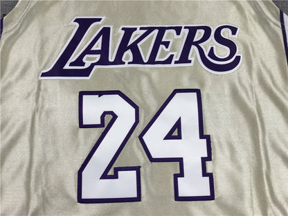 Men's Los Angeles Lakers Kobe Bryant Gold Hall of Fame Hardwood Classics Jerseys