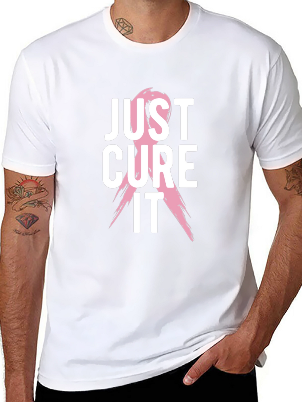 Just Cure It T-Shirt - Breast Cancer Awareness