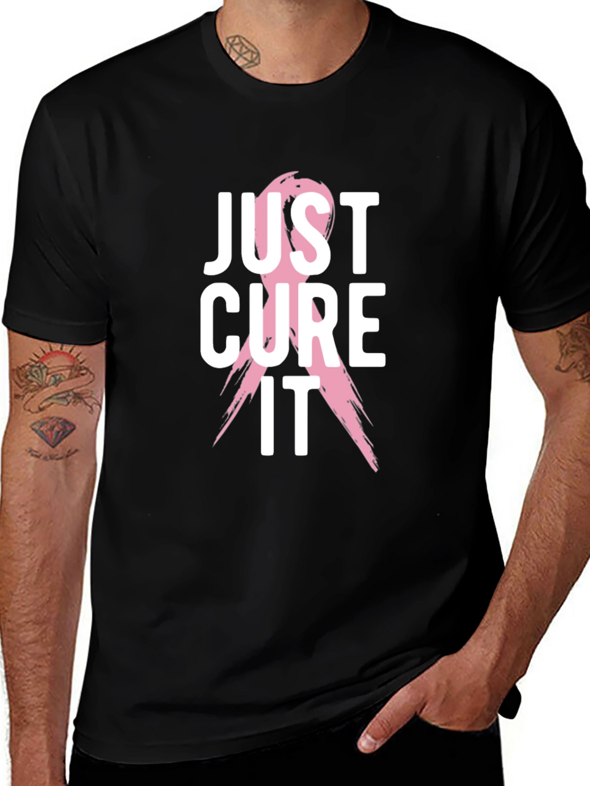 Just Cure It T-Shirt - Breast Cancer Awareness