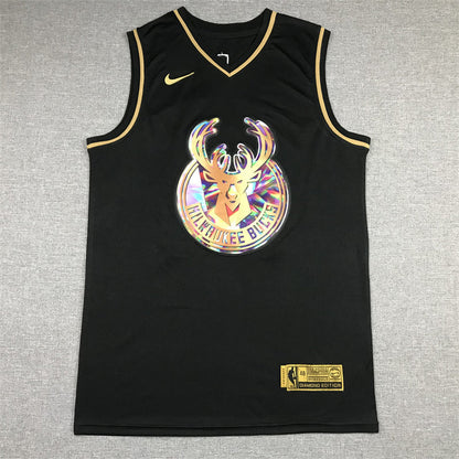 Men's Milwaukee Bucks Giannis Antetokounmpo #34 NBA Black Swingman Player Jerseys