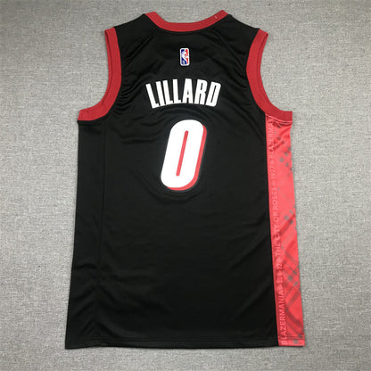 Men's Portland Trail Blazers Damian Lillard Black Swingman Jerseys - City Edition