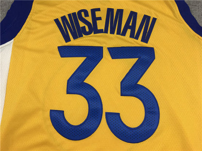 Men's Golden State Warriors James Wiseman Gold Fast Break Team Replica Jerseys
