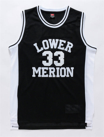 Men's Los Angeles Lakers Kobe Bryant #33 Lower Merion High School Jerseys Black