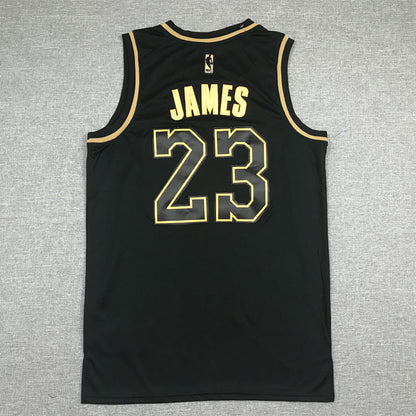 Men's Los Angeles Lakers LeBron James #23 NBA Black Swingman Player Jerseys