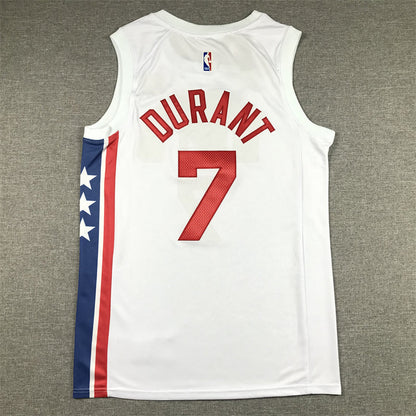 Men's Brooklyn Nets Kevin Durant #7 White 2022/23 Swingman Jerseys - Classic Edition