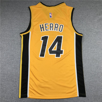 Men's Miami Heat Tyler Herro #14 Gold 2020/21 Swingman Player Jerseys