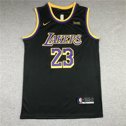Men's Los Angeles Lakers LeBron James Black 2020/21 Swingman Player Jerseys