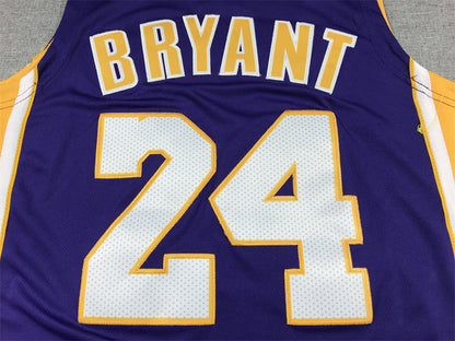 Men's Los Angeles Lakers Kobe Bryant #24 Purple 2007-08 Hardwood Classics Swingman Jerseys