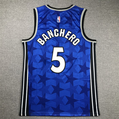 Men's Orlando Magic Paolo Banchero #5 Blue 2023/24 Swingman Jerseys - Classic Edition