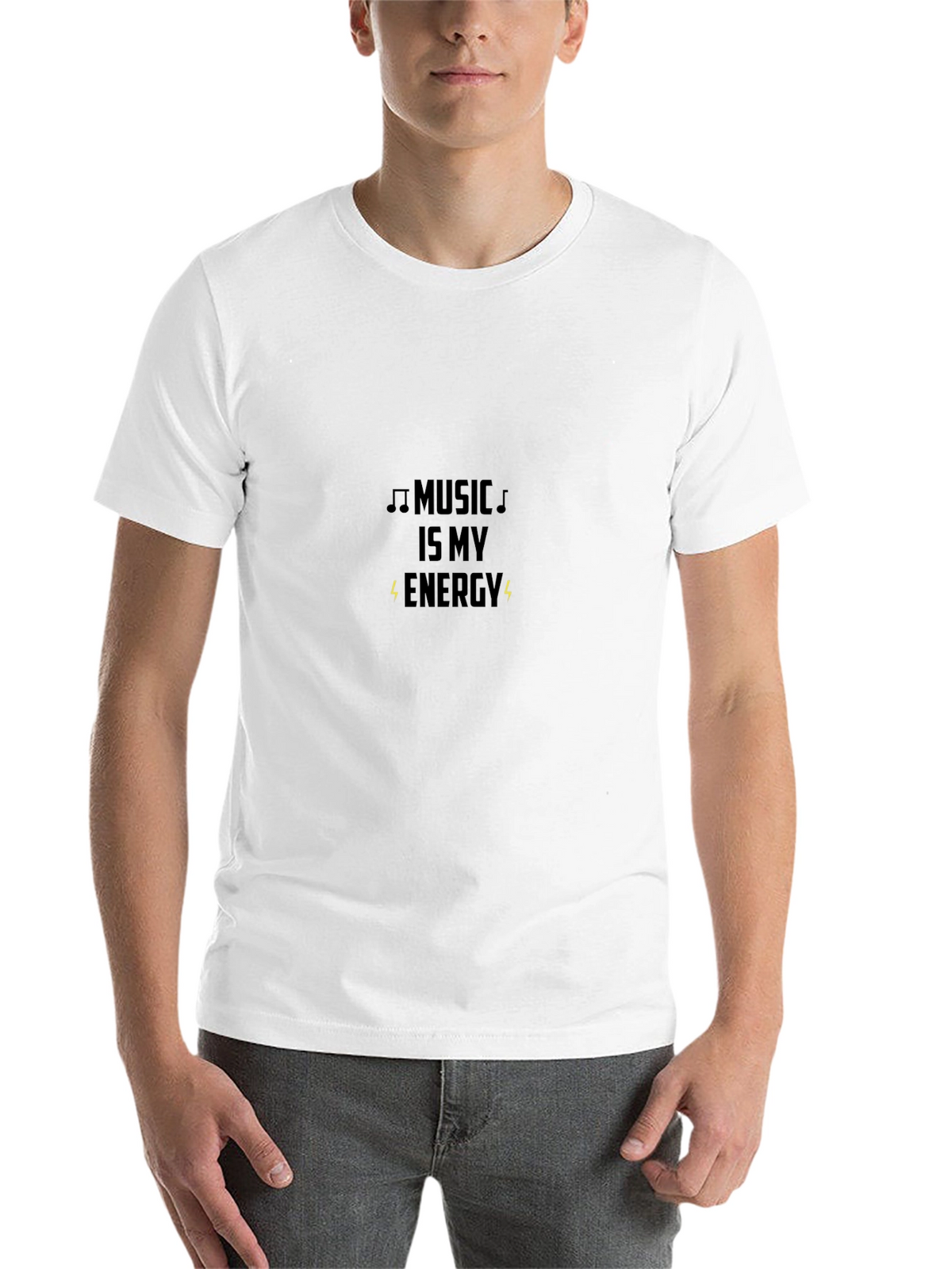 Music is My Energy Black T-Shirt