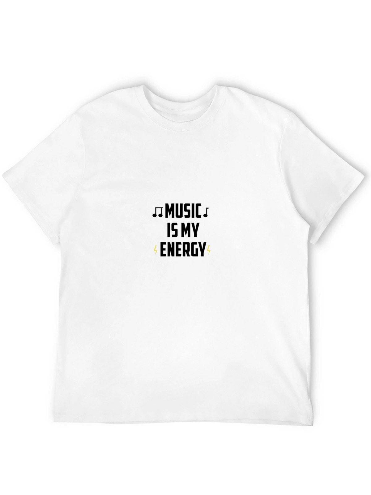 Music is My Energy Black T-Shirt