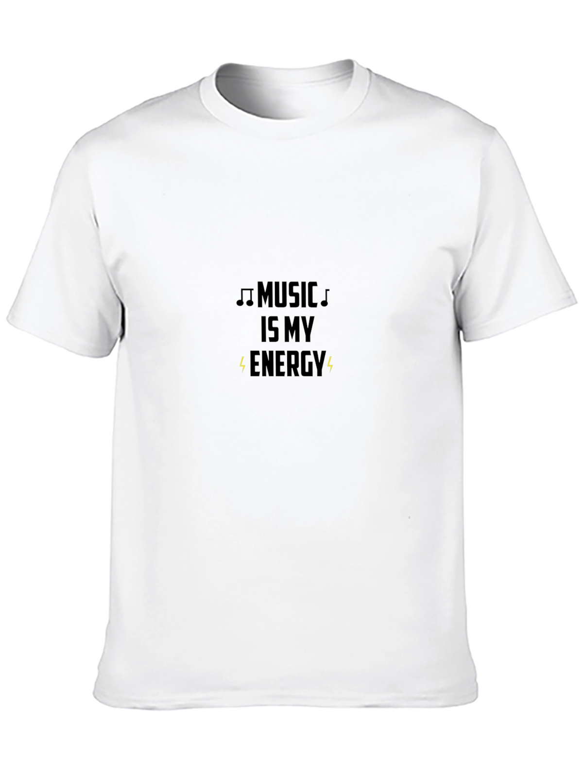 Music is My Energy Black T-Shirt