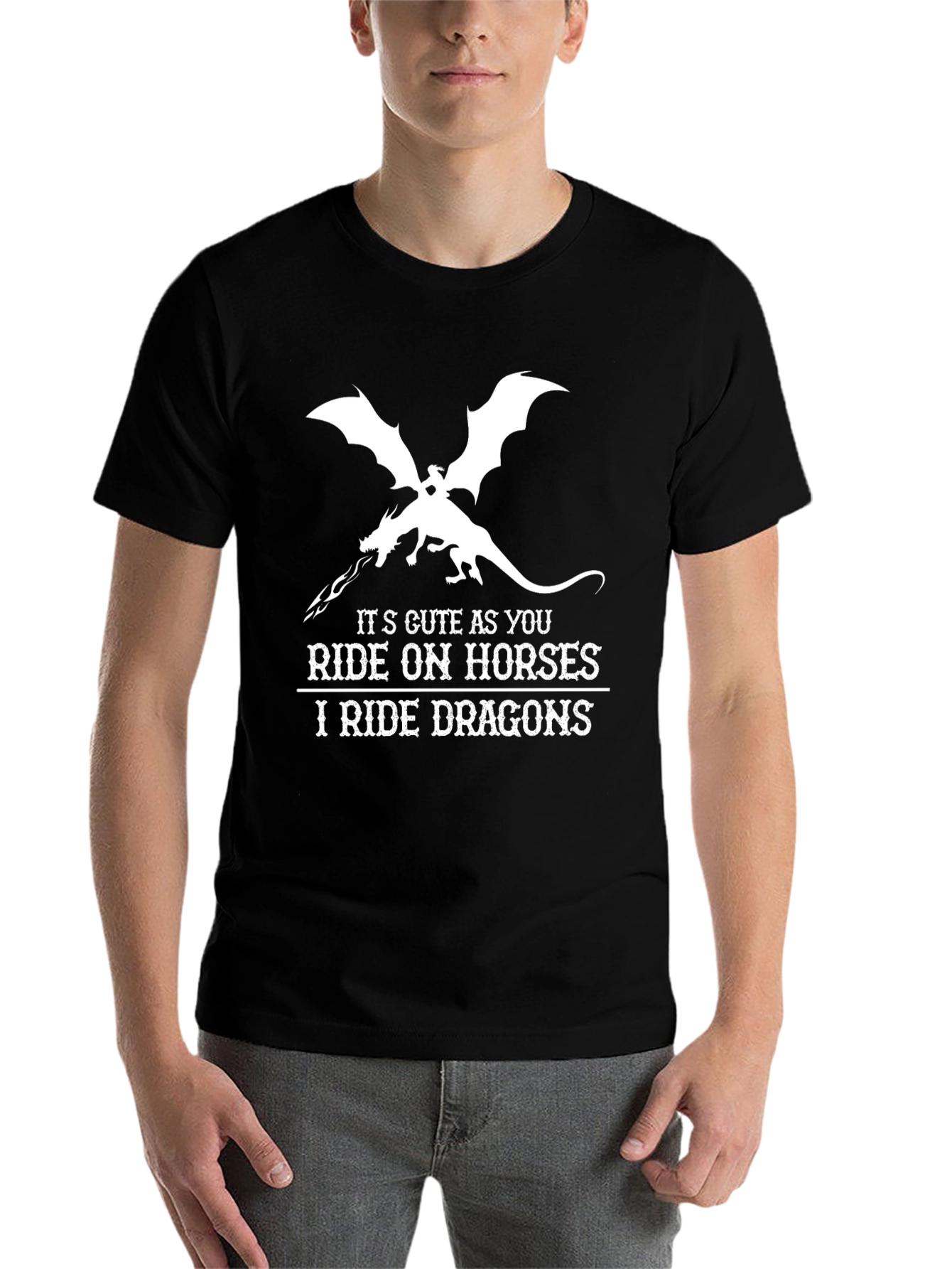 I Ride Dragons T-Shirt - Fantasy Graphic Tee