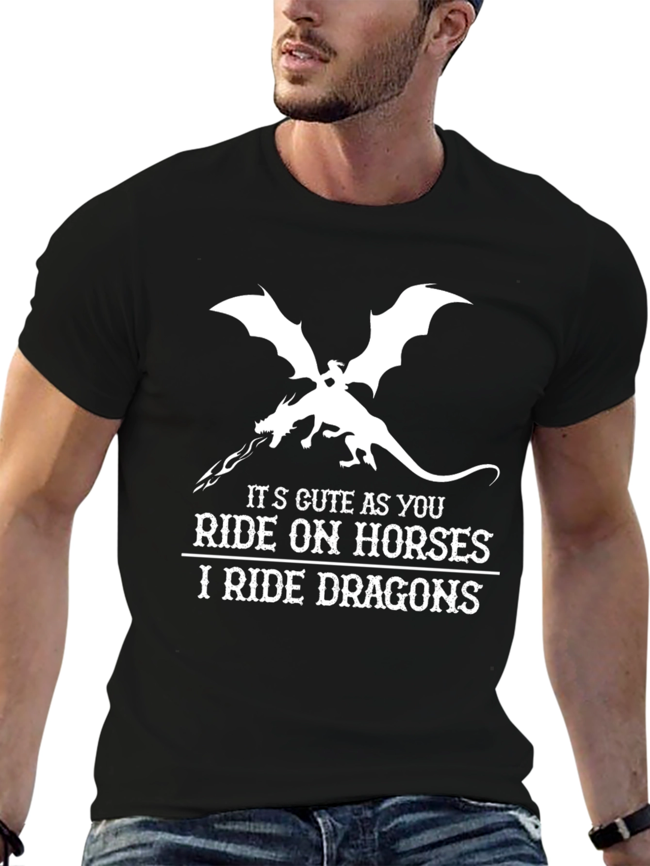 I Ride Dragons T-Shirt - Fantasy Graphic Tee
