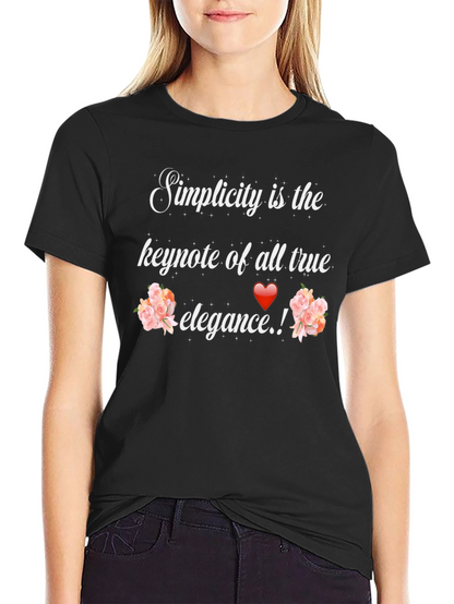 Simplicity Elegance Graphic Tee - Stylish Unisex T-Shirt
