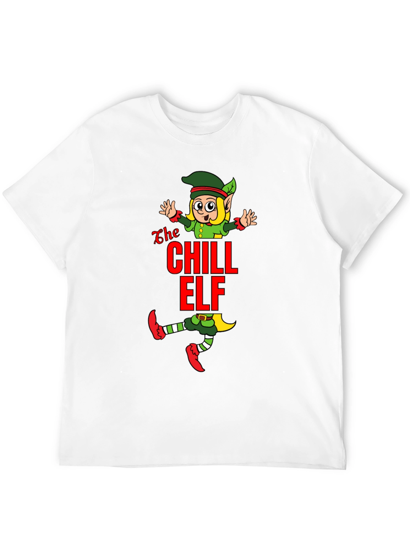 Chill Elf Graphic T-Shirt - Holiday Cheer