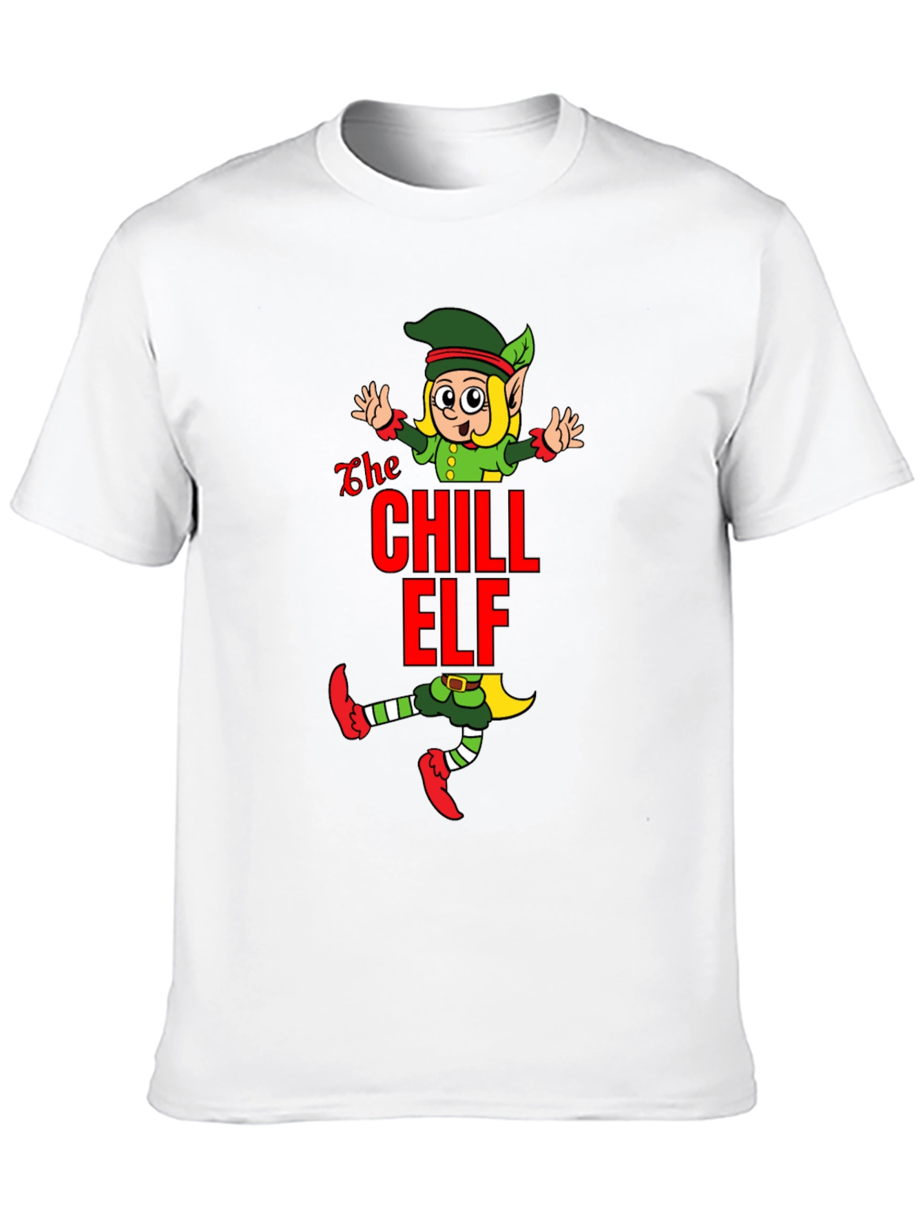 Chill Elf Graphic T-Shirt - Holiday Cheer