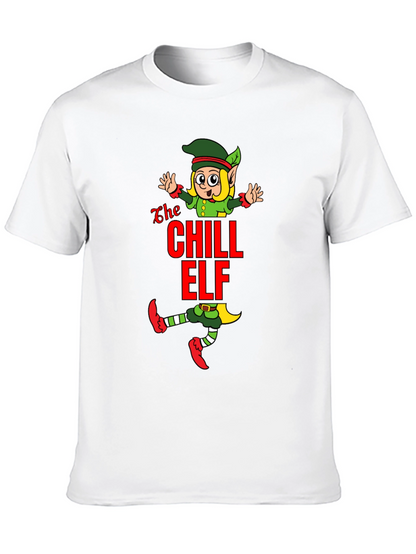 Chill Elf Graphic T-Shirt - Holiday Cheer