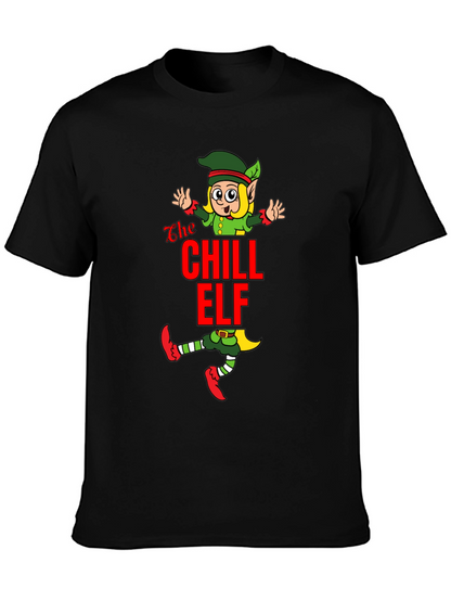 Chill Elf Graphic T-Shirt - Holiday Cheer
