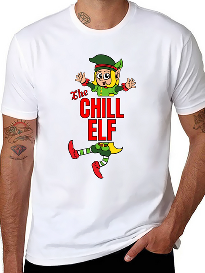 Chill Elf Graphic T-Shirt - Holiday Cheer