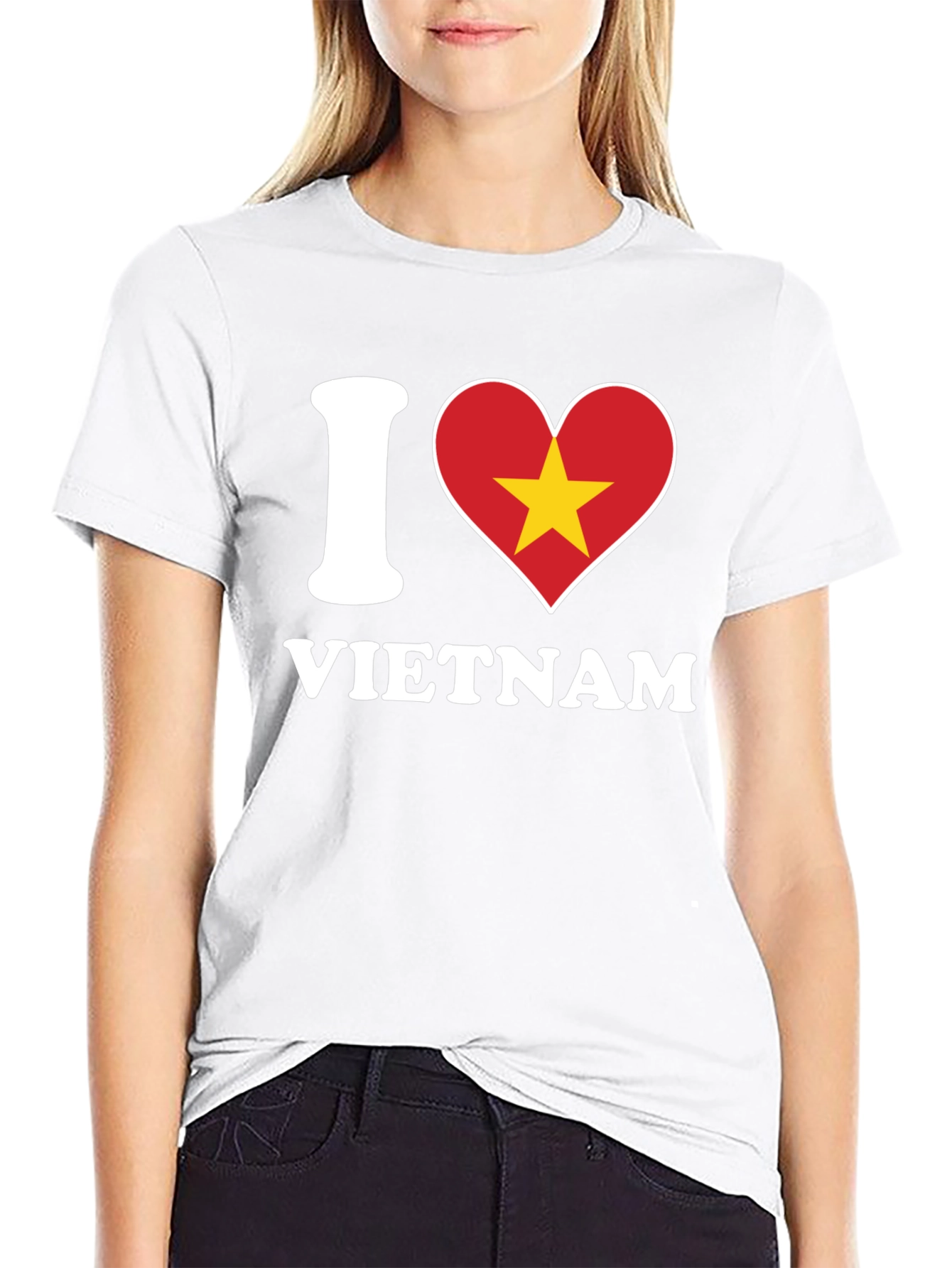 I Love Vietnam T-Shirt - Black Cotton Graphic Tee