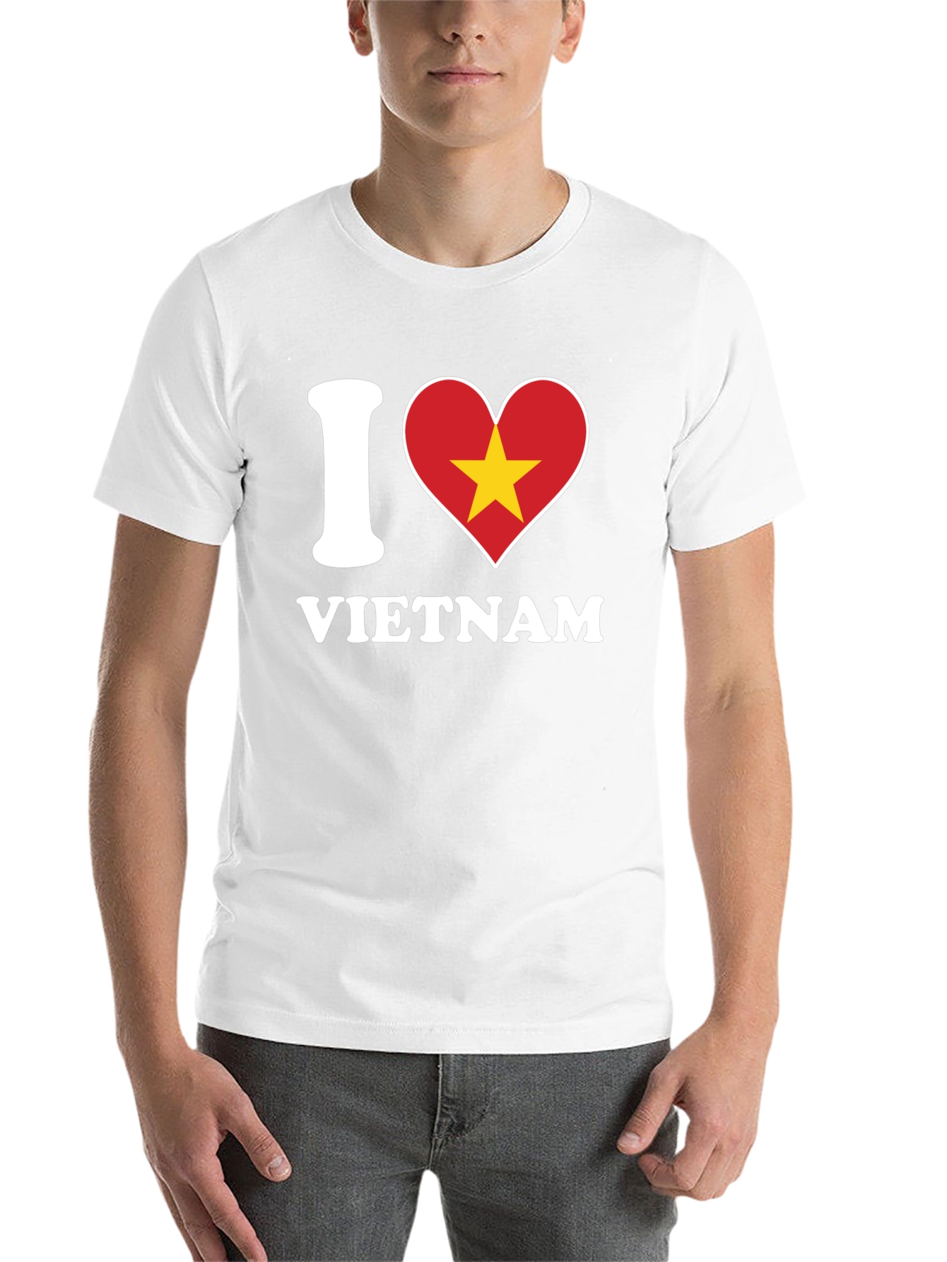 I Love Vietnam T-Shirt - Black Cotton Graphic Tee