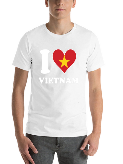I Love Vietnam T-Shirt - Black Cotton Graphic Tee