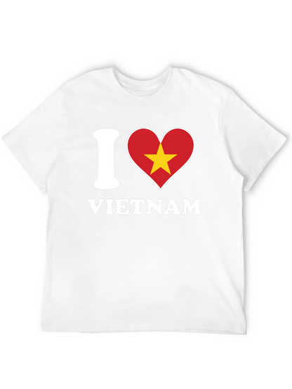 I Love Vietnam T-Shirt - Black Cotton Graphic Tee