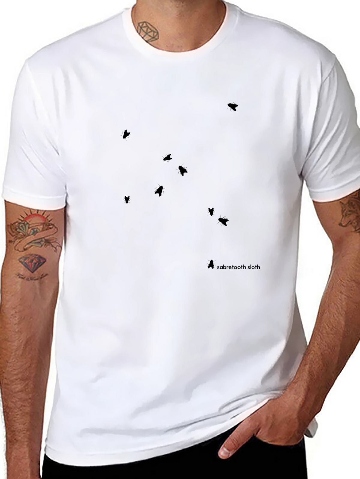 Modern Black T-Shirt with Minimalist Graphic Design