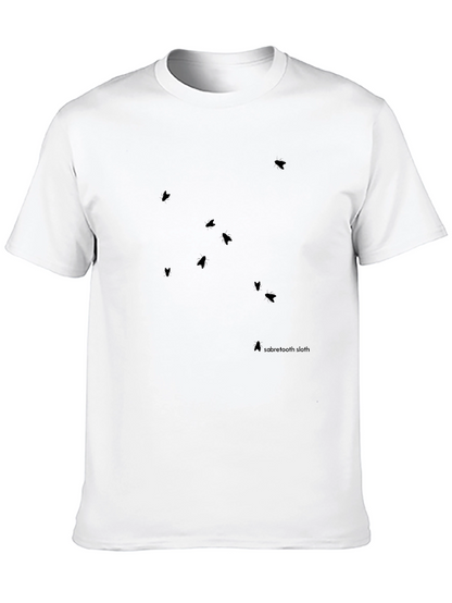 Modern Black T-Shirt with Minimalist Graphic Design