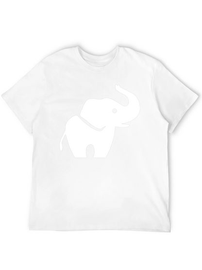 Elephant Graphic Tee - Black Cotton Blend