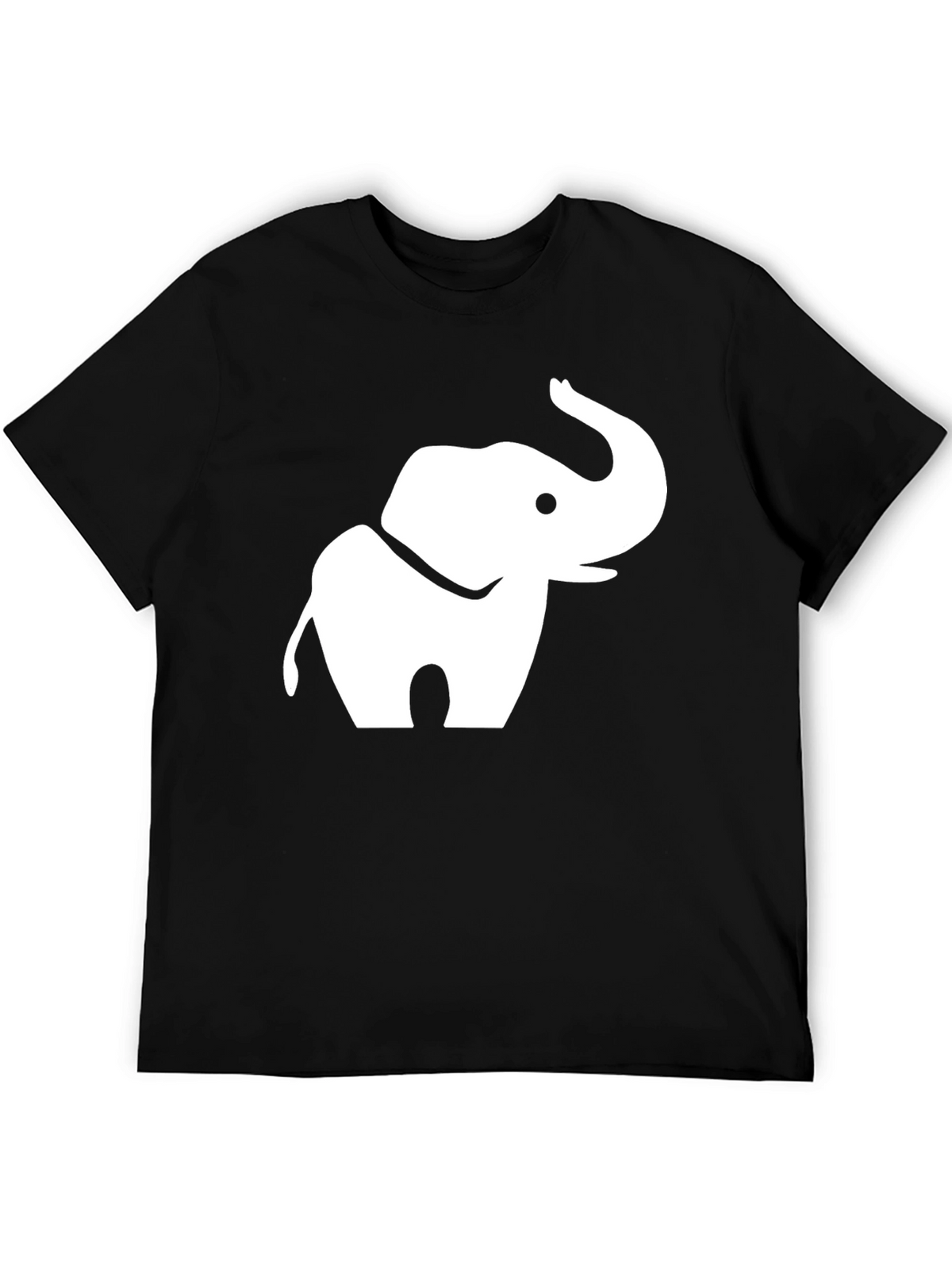 Elephant Graphic Tee - Black Cotton Blend