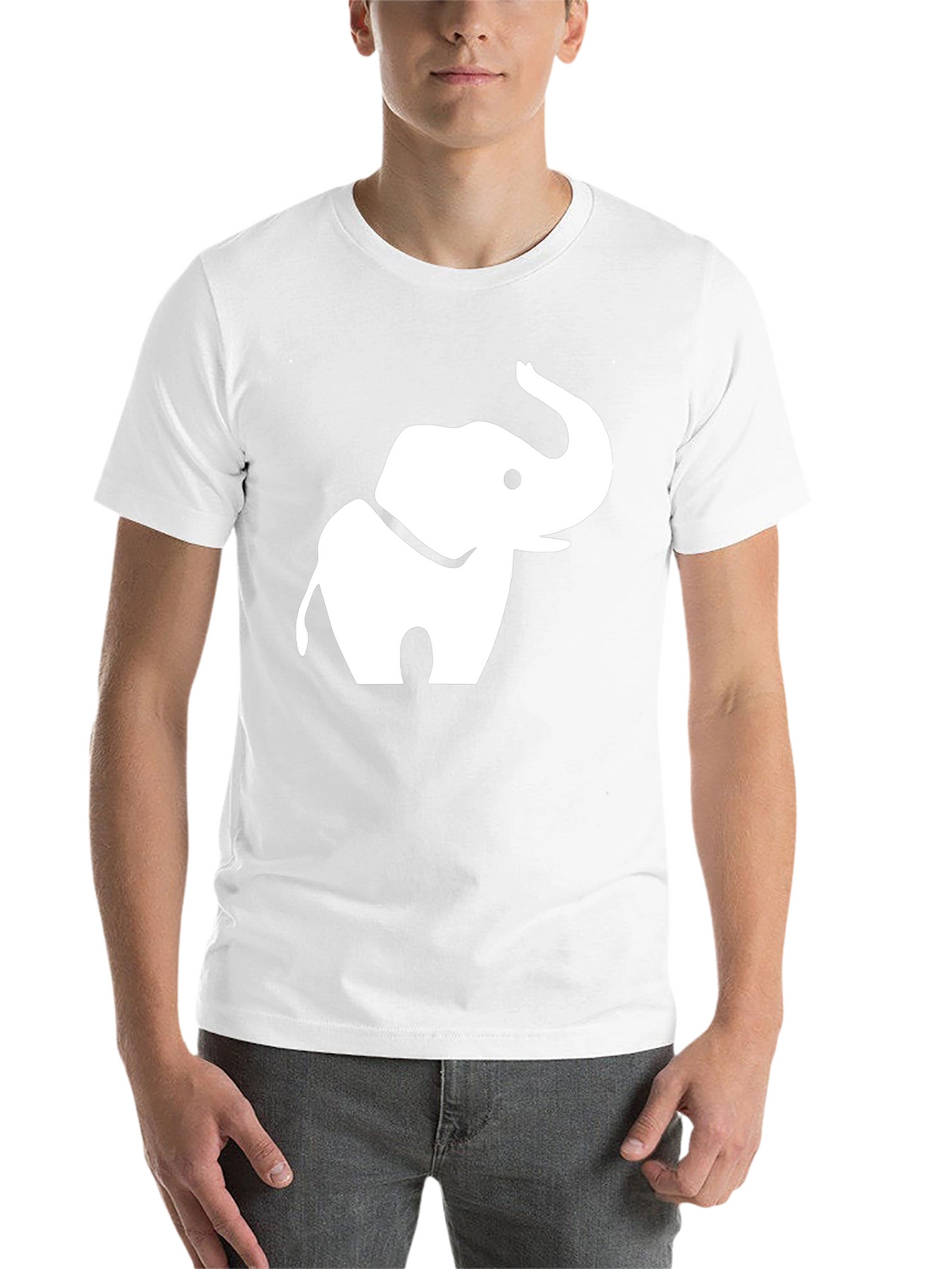 Elephant Graphic Tee - Black Cotton Blend