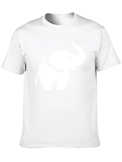 Elephant Graphic Tee - Black Cotton Blend