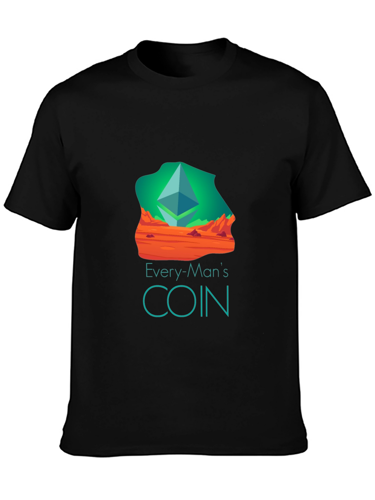 Every-Mans Coin Black T-Shirt