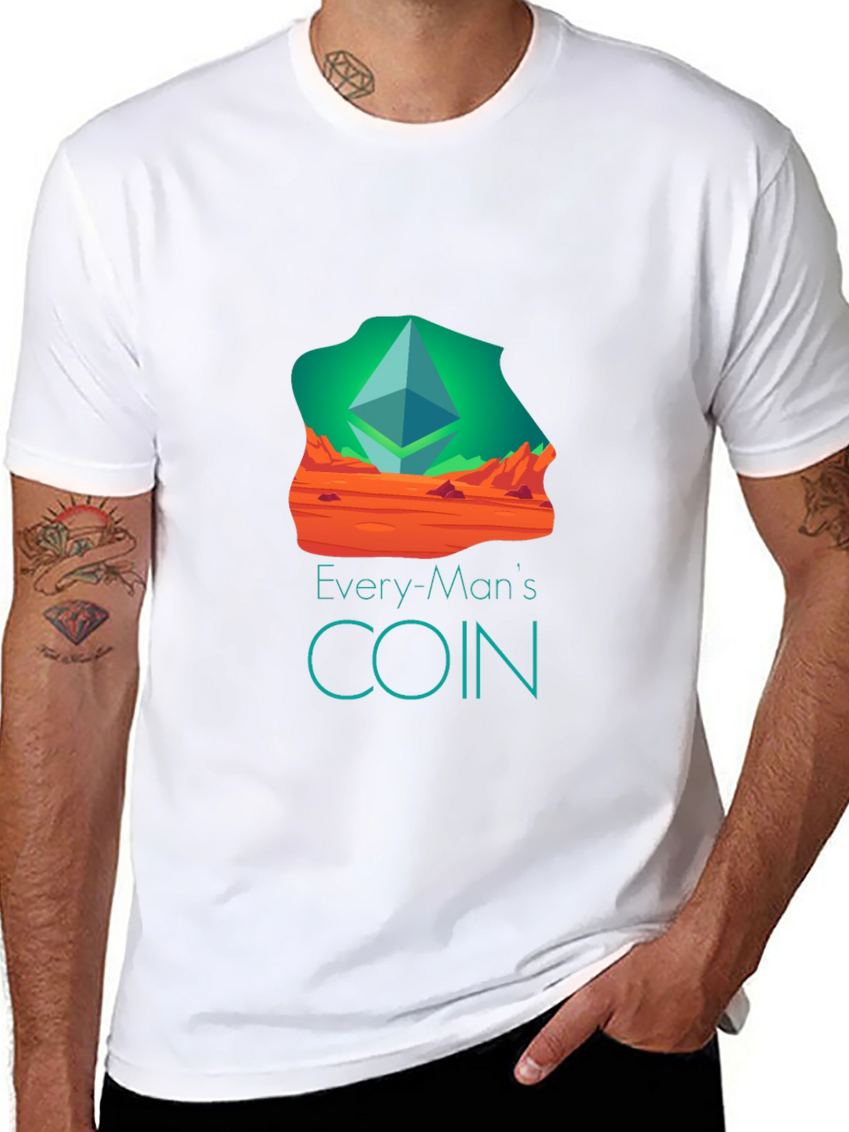 Every-Mans Coin Black T-Shirt