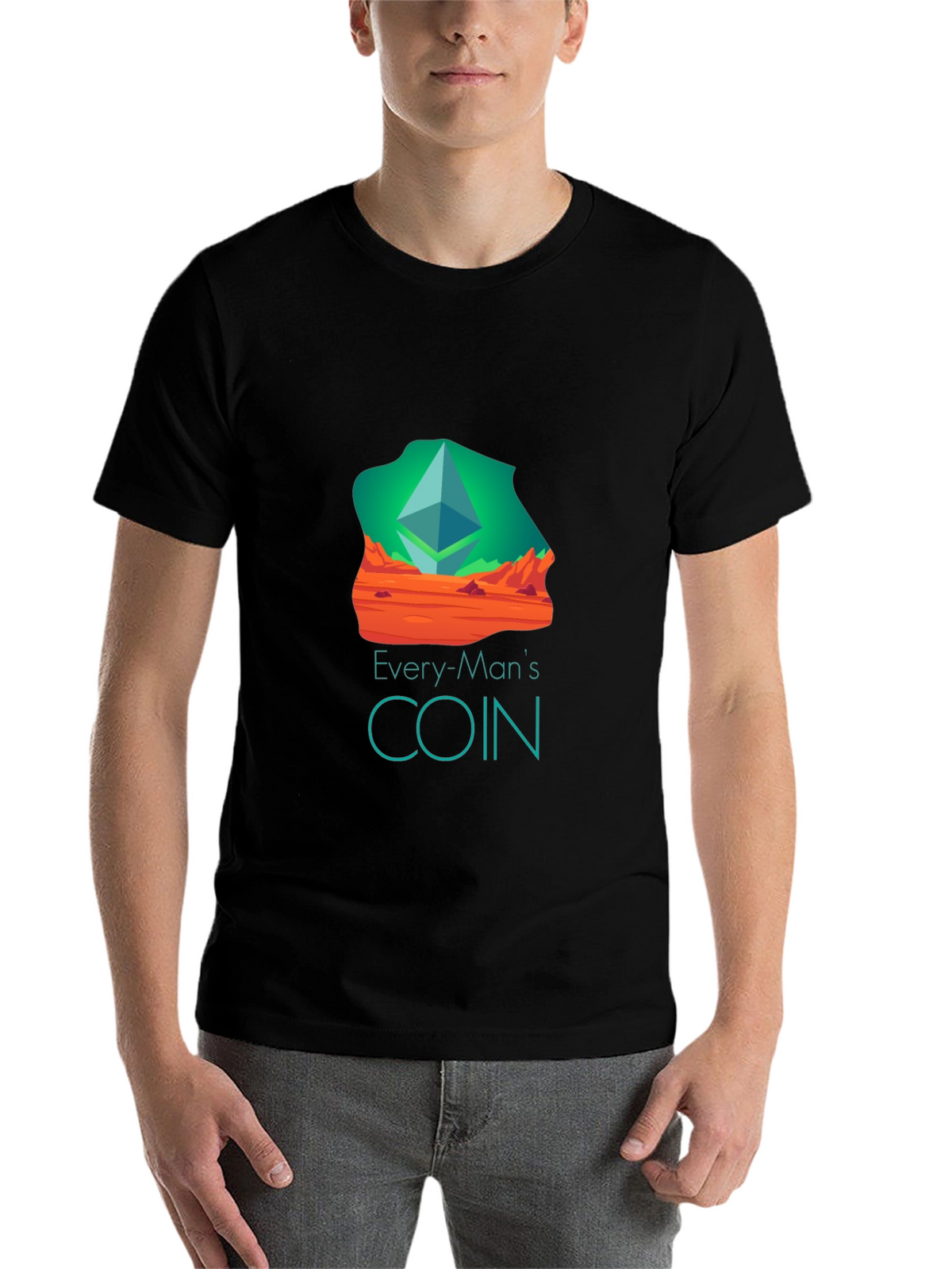 Every-Mans Coin Black T-Shirt