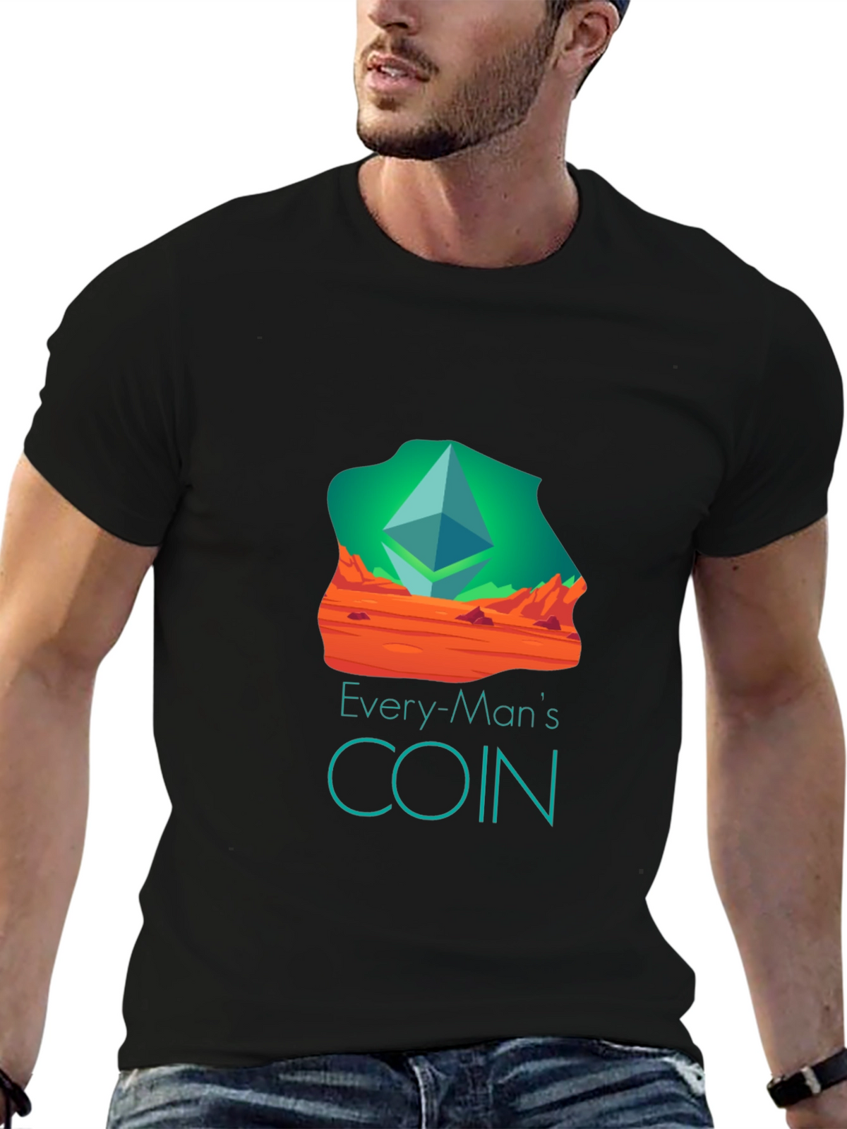 Every-Mans Coin Black T-Shirt