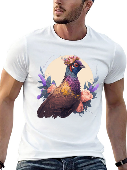 Floral Pheasant Graphic Tee