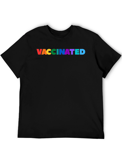 Vaccinated Pride Rainbow Tee
