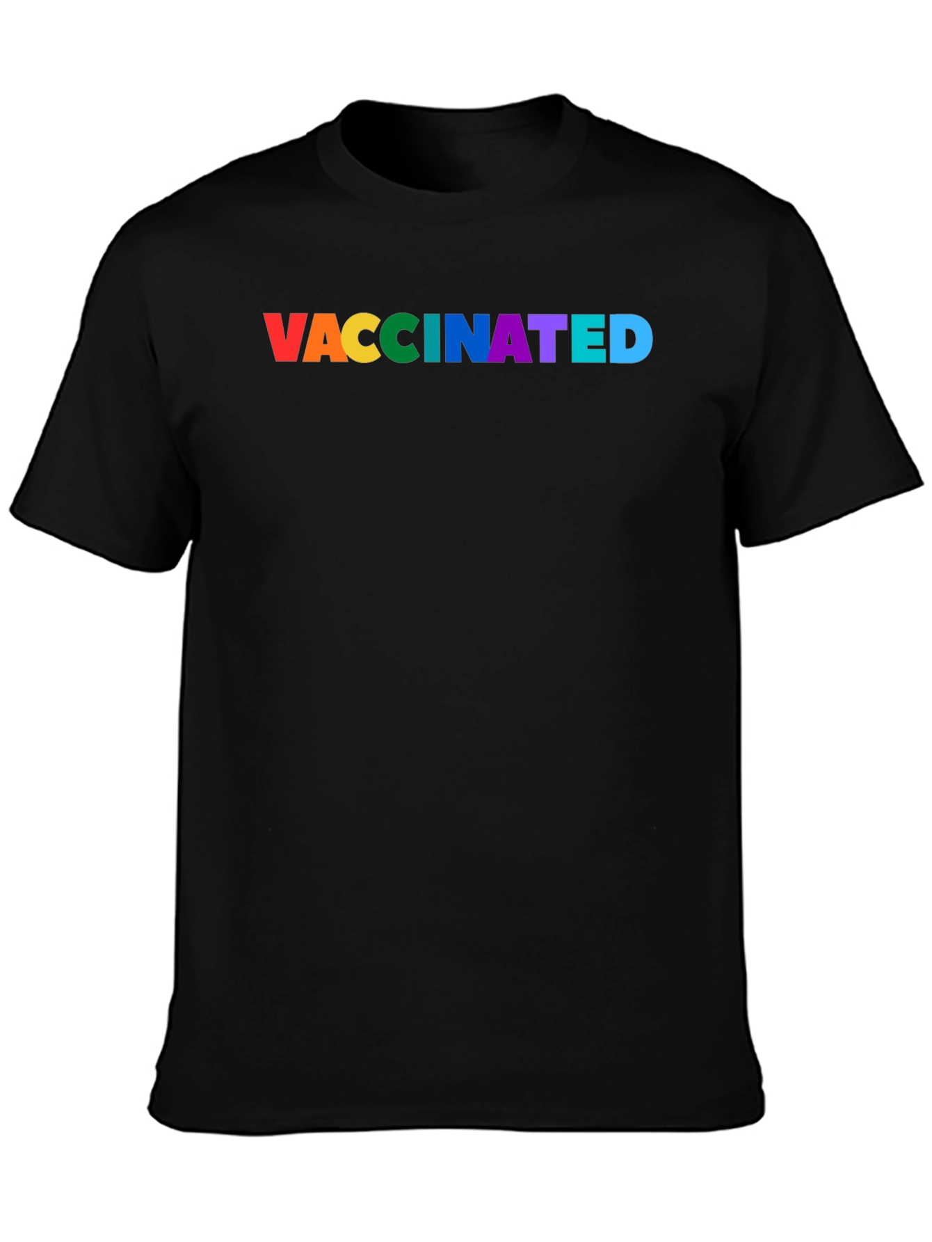 Vaccinated Pride Rainbow Tee