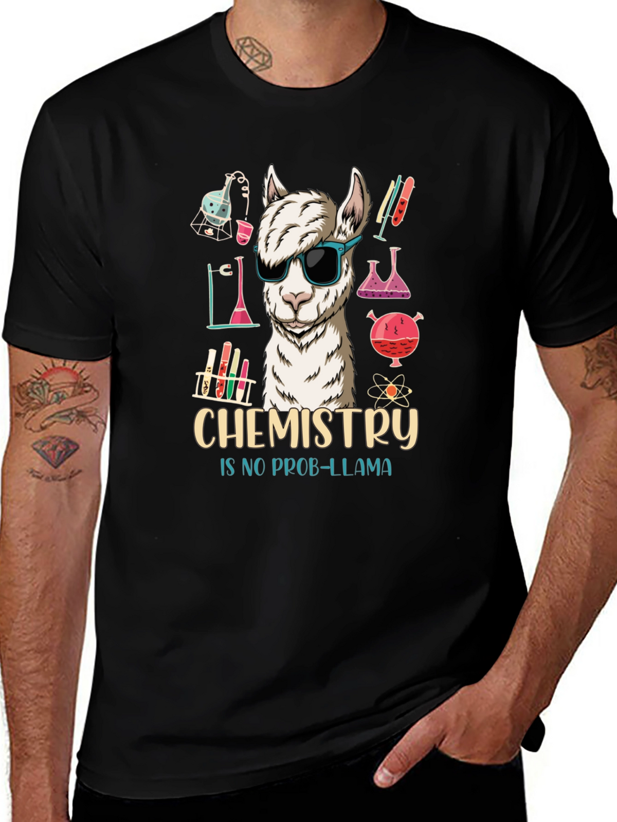 Chemistry No Prob-llama Graphic T-Shirt