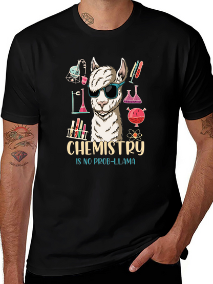 Chemistry No Prob-llama Graphic T-Shirt